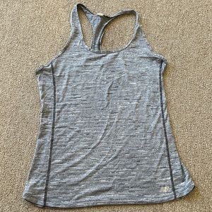 NEW BALANCE TANK TOP GRAY RACER BACK SIZE MEDIUM
